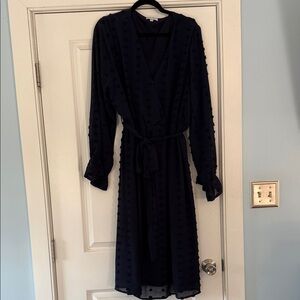 Baltic Born Navy Blue Wrap Dress